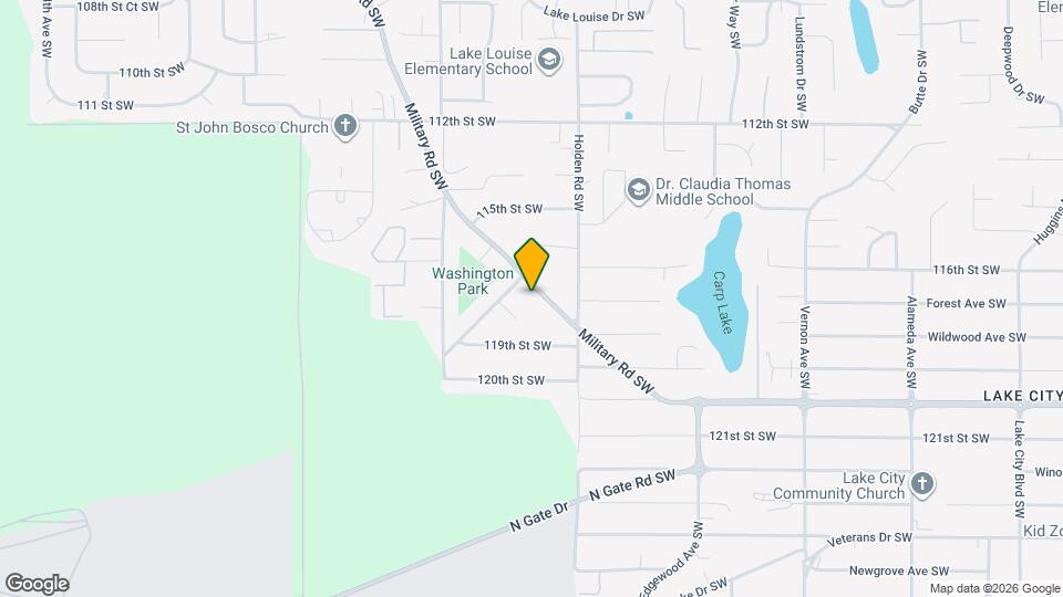 11708 Military Rd SW Map and Location Details