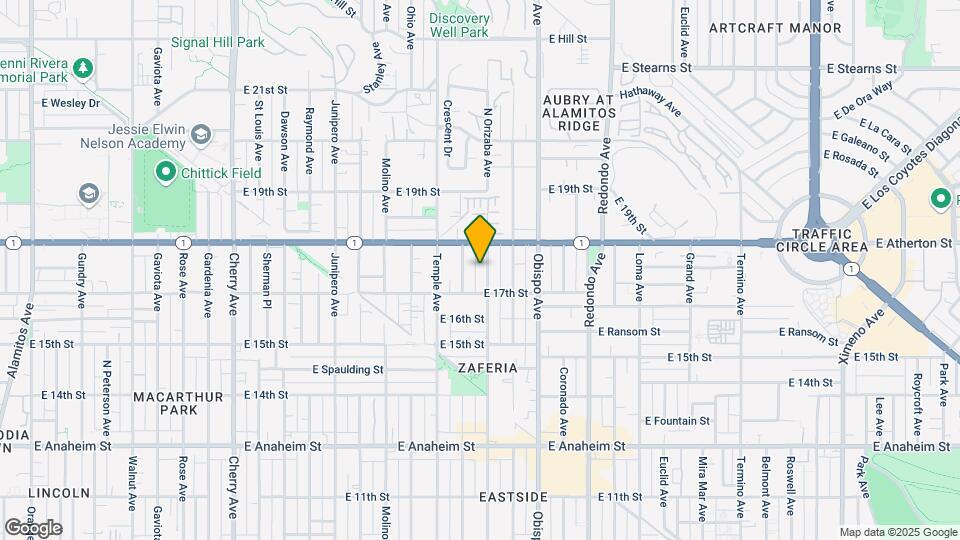 1745 Orizaba Ave Mapa y Detalles de la Ubicación