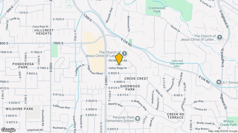 1401 Valley Ridge Dr Map and Location Details