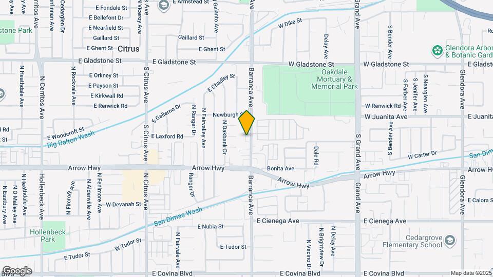 5307 N Barranca Ave Map and Location Details
