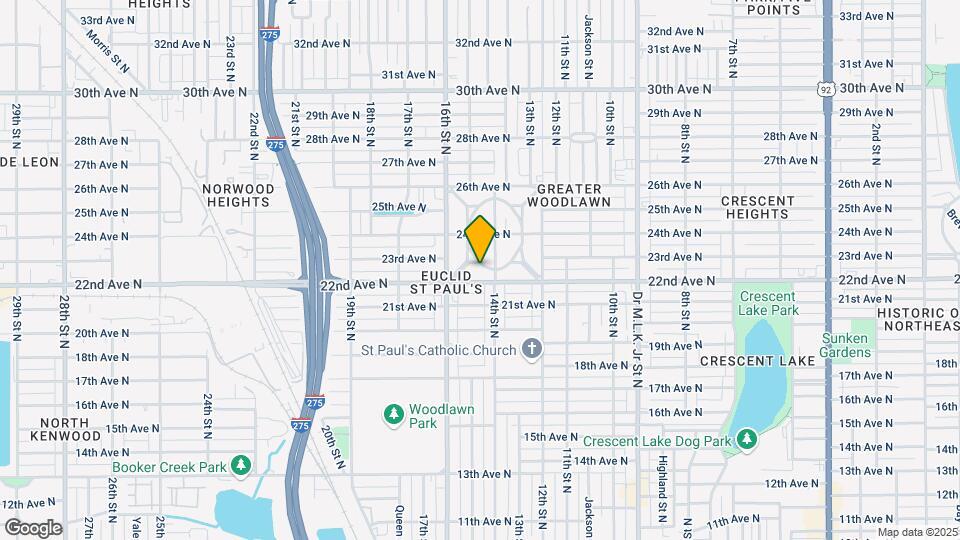 2314 Woodlawn Cir W-Unit -1/2 Map and Location Details