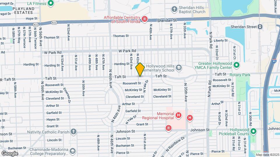 4116 Taft St Map and Location Details