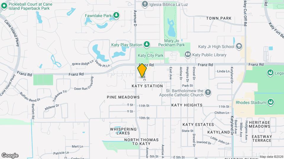 1907 Avenue C Map and Location Details