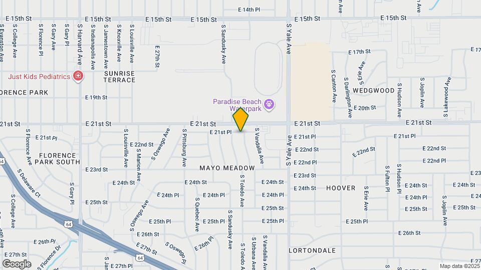 4520 E 21st Pl Map and Location Details