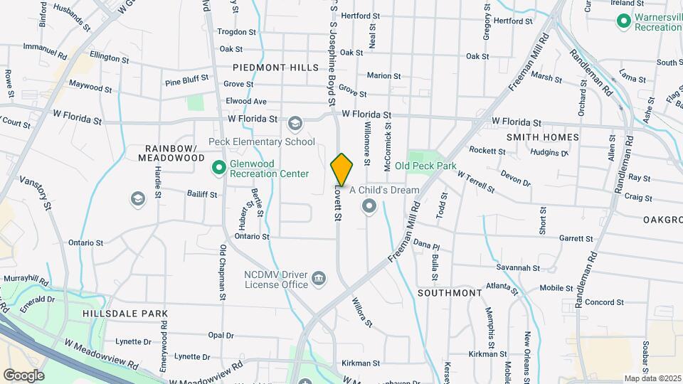 1561 Lovett St, Unit A Map and Location Details