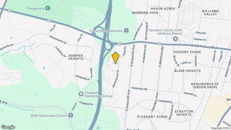 411 Westchester Dr Map and Location Details