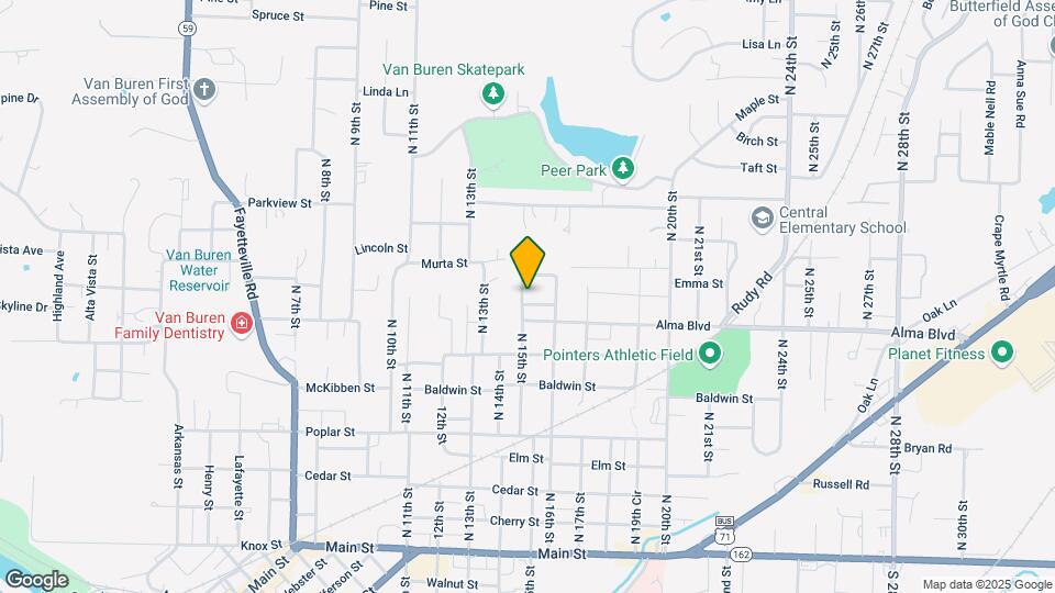 708 N 15th St Map and Location Details