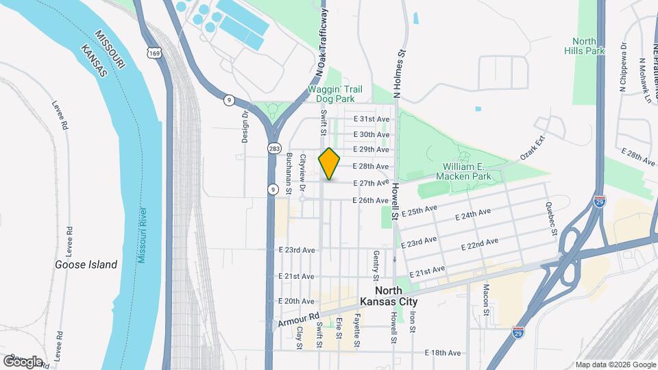 305 E 27th Ave Map and Location Details