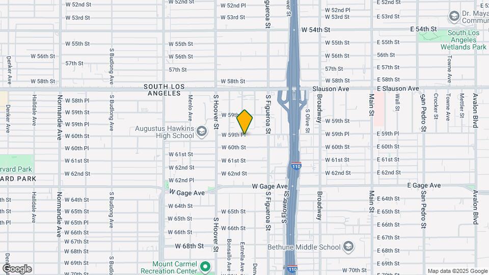 622 W 59th Pl Mapa y Detalles de la Ubicación