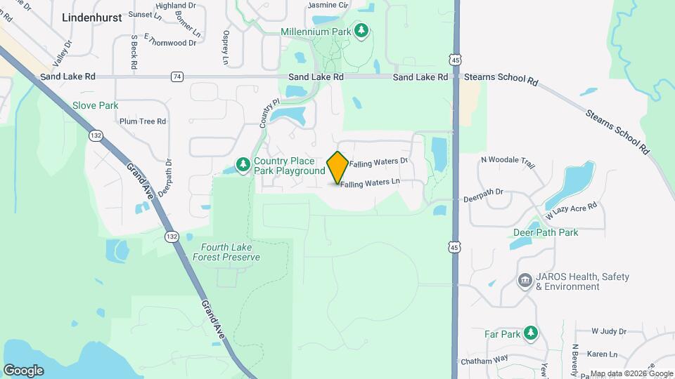 3078 Falling Waters Ln Map and Location Details
