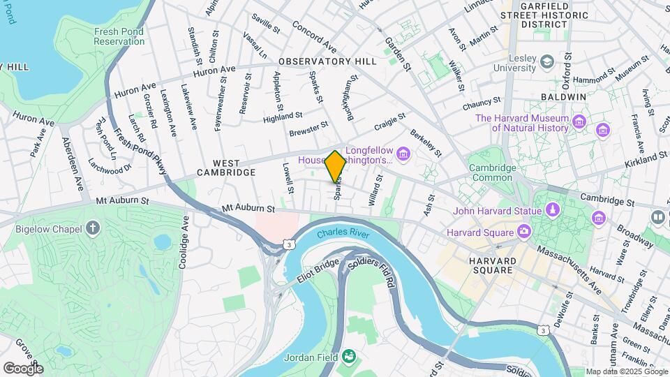 23 Sparks St, Unit 3 Map and Location Details