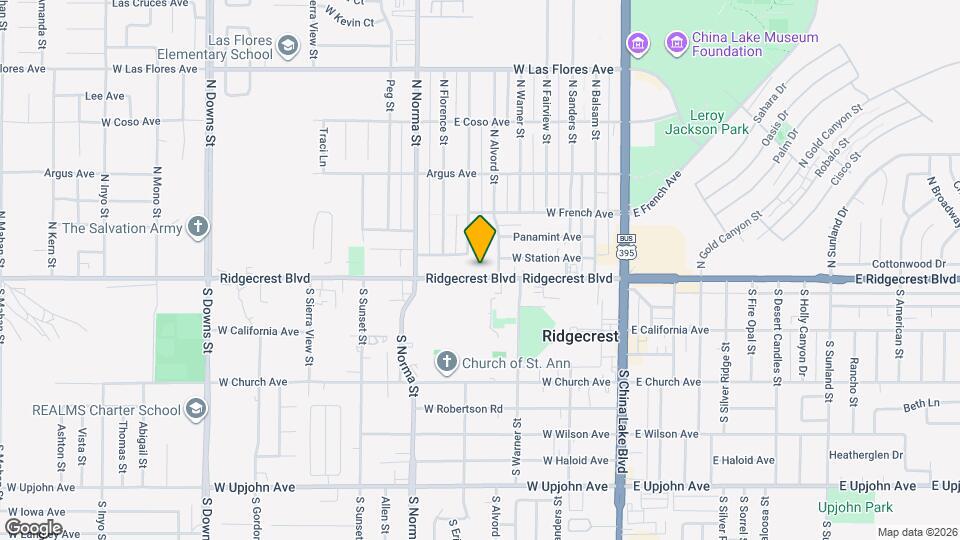 332 W Ridgecrest Blvd Map and Location Details