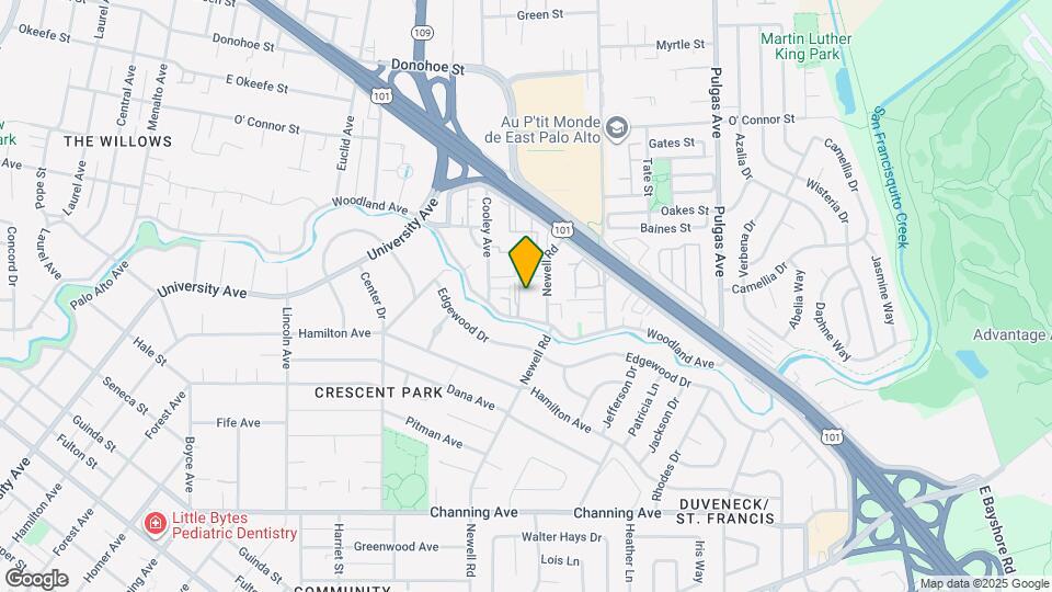 1735 Woodland Ave Map and Location Details