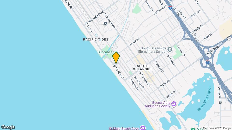 1628 S Pacific St Map and Location Details