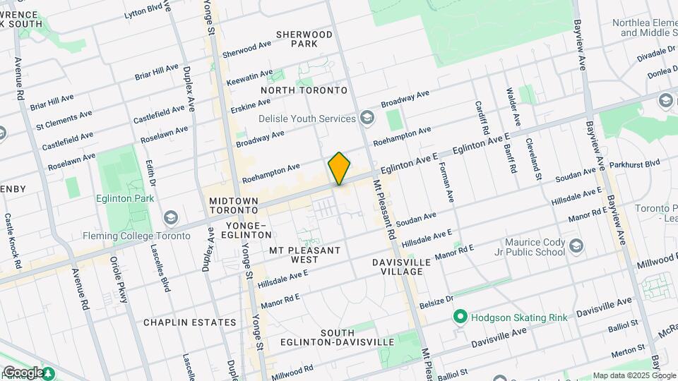 The Eglinton Condos Map and Location Details