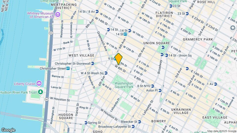 41 W 8th St Map and Location Details