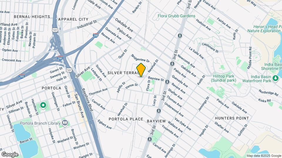 1828 Newhall St Map and Location Details