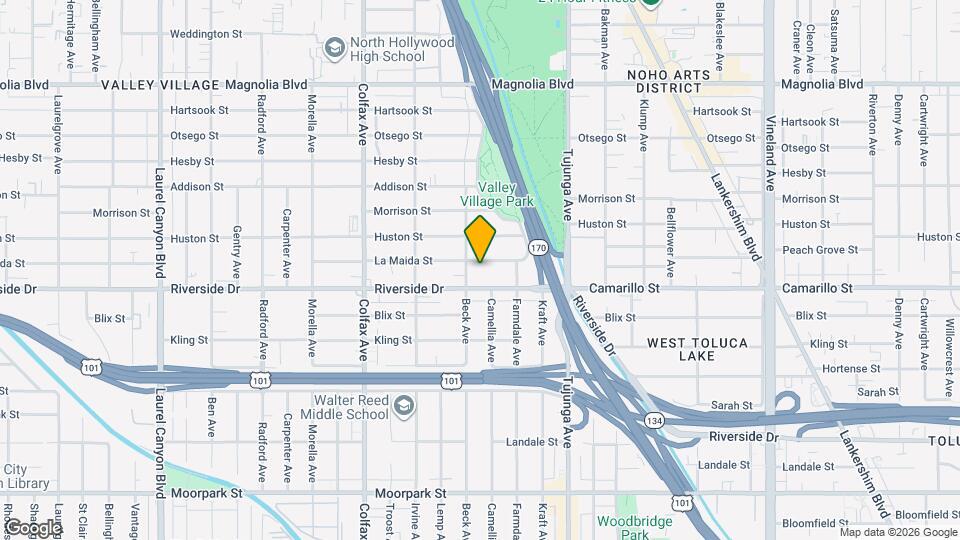 11516 La Maida St Map and Location Details