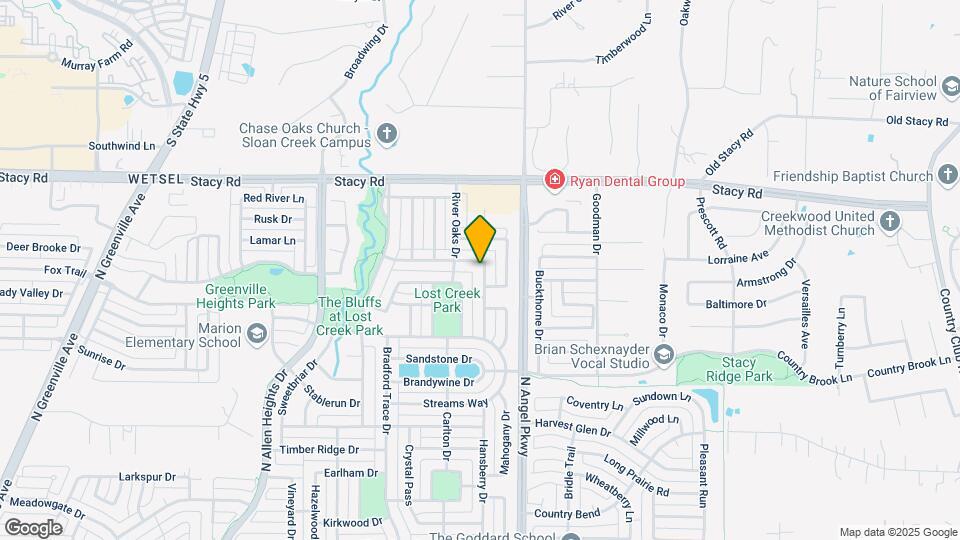 1627 Branch Creek Dr Map and Location Details