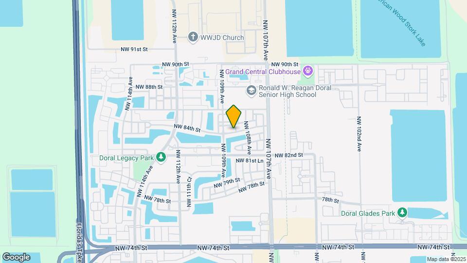 8406 NW 108th Pl Map and Location Details