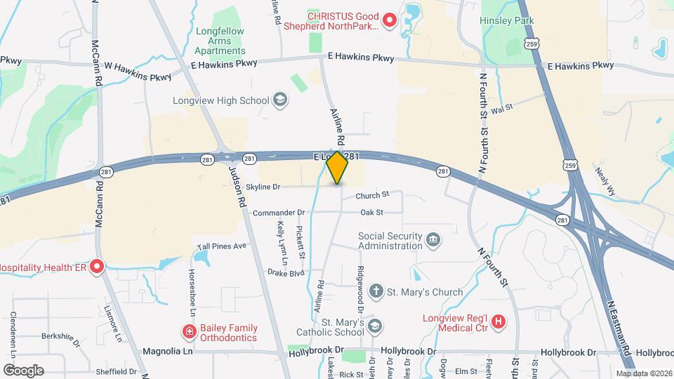 212 Skyline Dr Map and Location Details