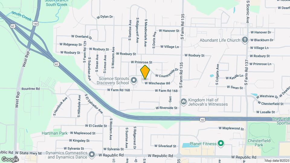 3321 W Winchester Rd Map and Location Details