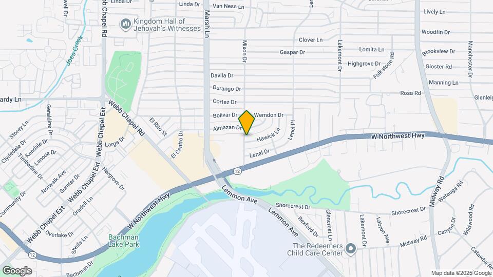 3805 Hawick Ln Map and Location Details