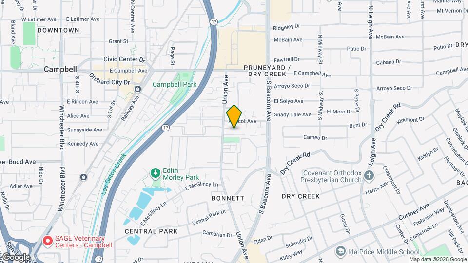 854 Apricot Ave Map and Location Details