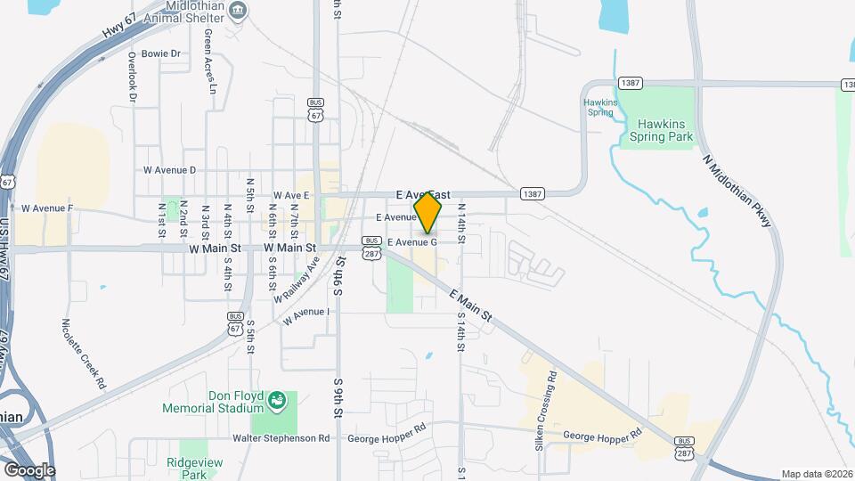 411 E Avenue G Map and Location Details