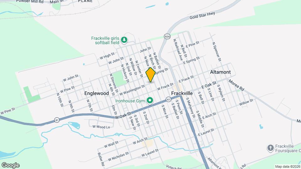 118 W Washington St Map and Location Details