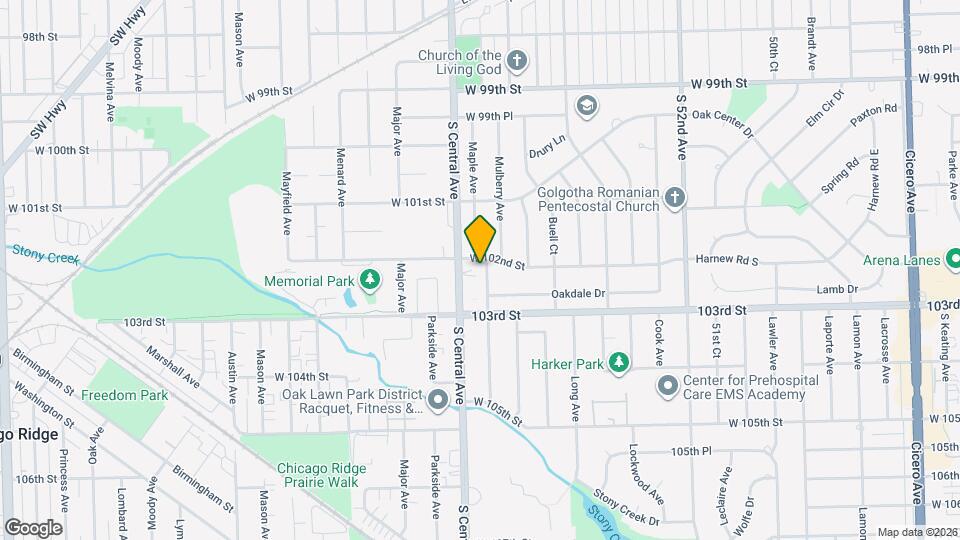 10210 Washington Ave, Unit 204 Map and Location Details