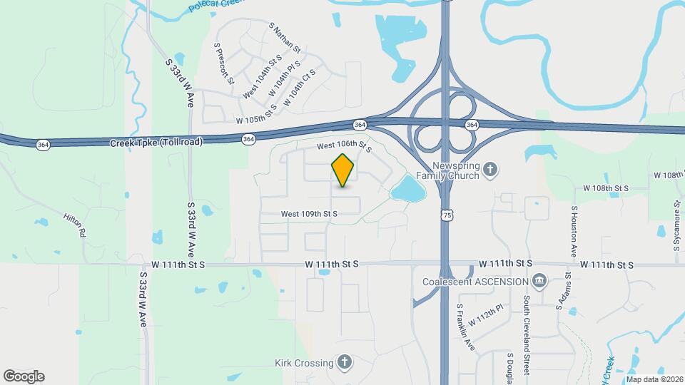 3613 West 108th Ct S Map and Location Details