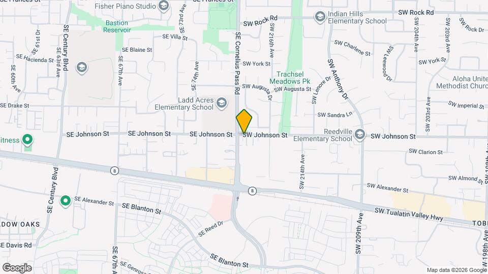 21820 SW Johnson St Map and Location Details