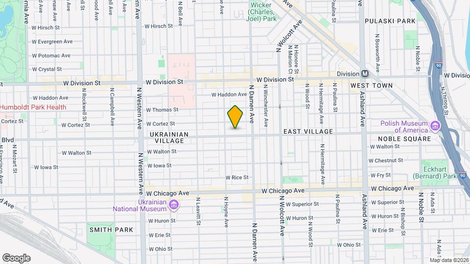 2038 W Augusta Blvd Map and Location Details