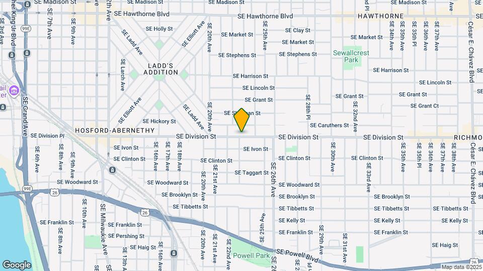 2247 SE Division St, Unit 2247 Map and Location Details