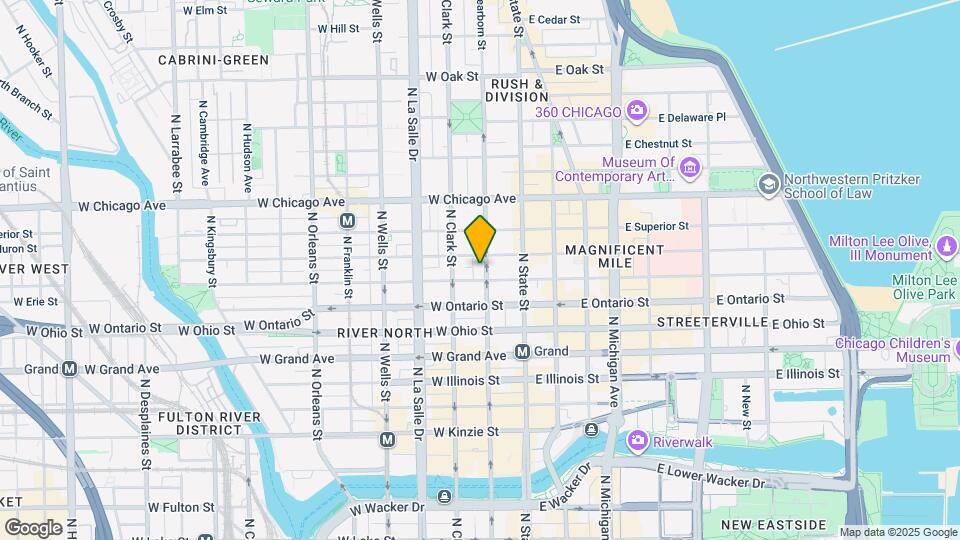 666 N Dearborn St Map and Location Details