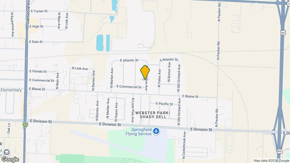 1825 N Oak Grove Ave Map and Location Details