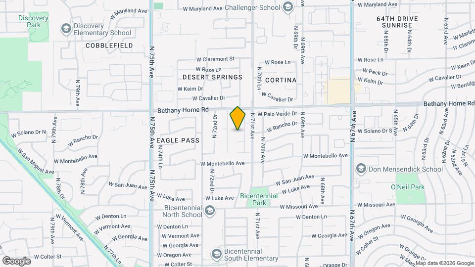 7135 W Rancho Dr Map and Location Details