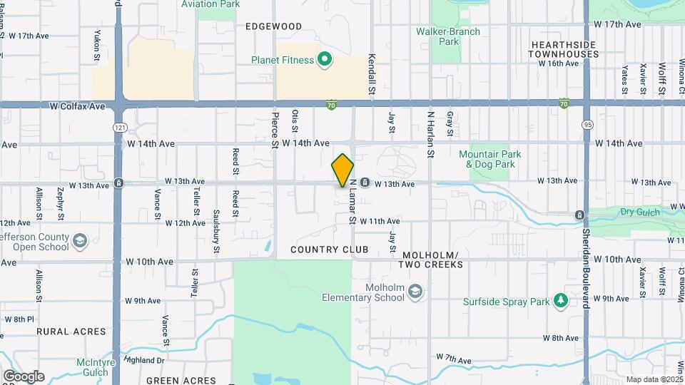 6464 W 13th Ave Map and Location Details