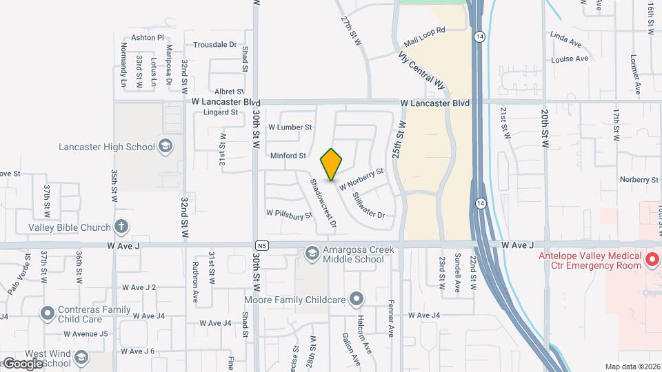 44543 Overland Ave Map and Location Details