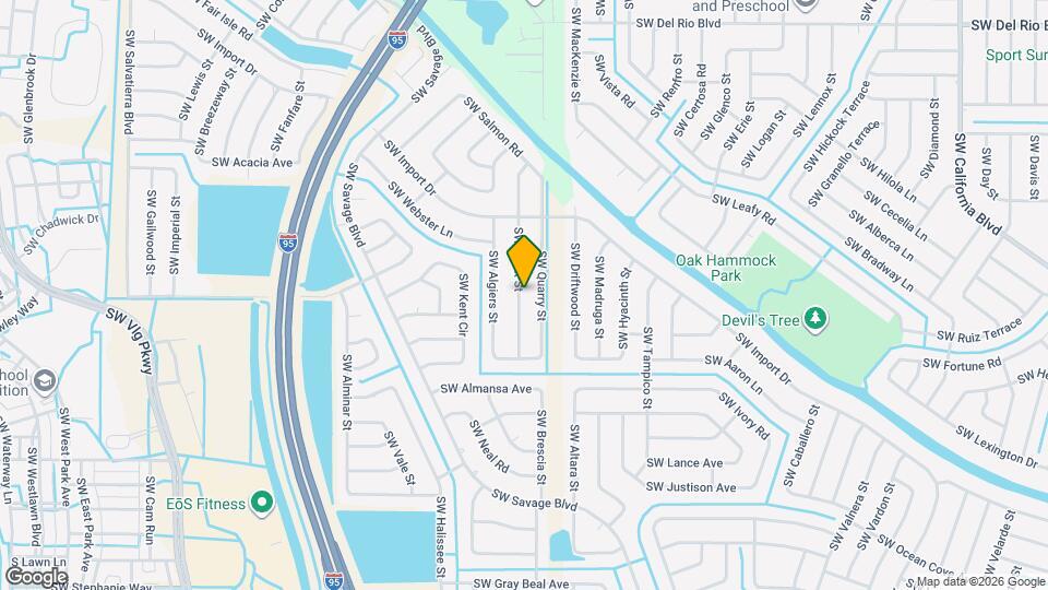 2133 SW Pruitt St Map and Location Details