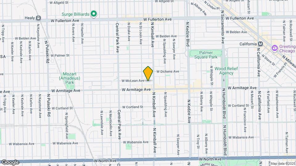 3419 W McLean Ave Map and Location Details