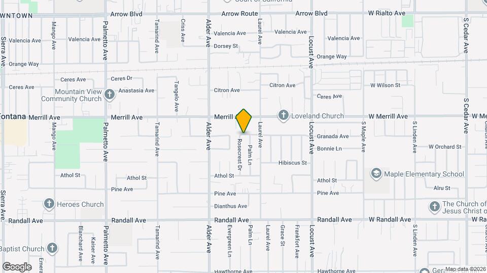 17839 Granada Ave Map and Location Details