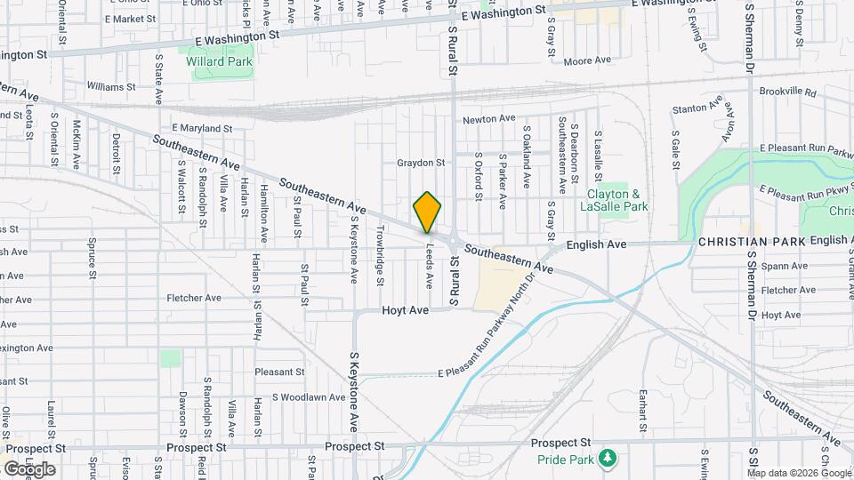 2631 Southeastern Ave Mapa y Detalles de la Ubicación