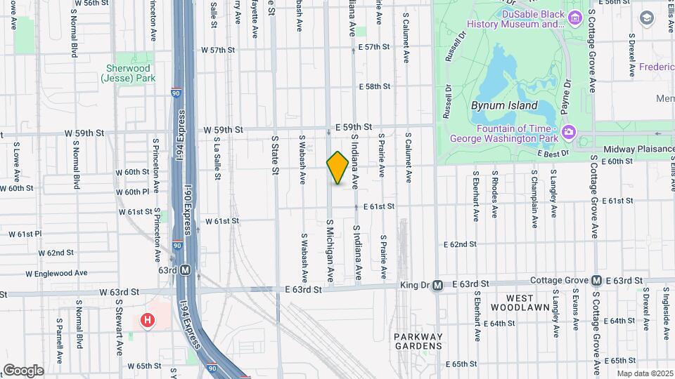 6033 S Michigan Ave Map and Location Details