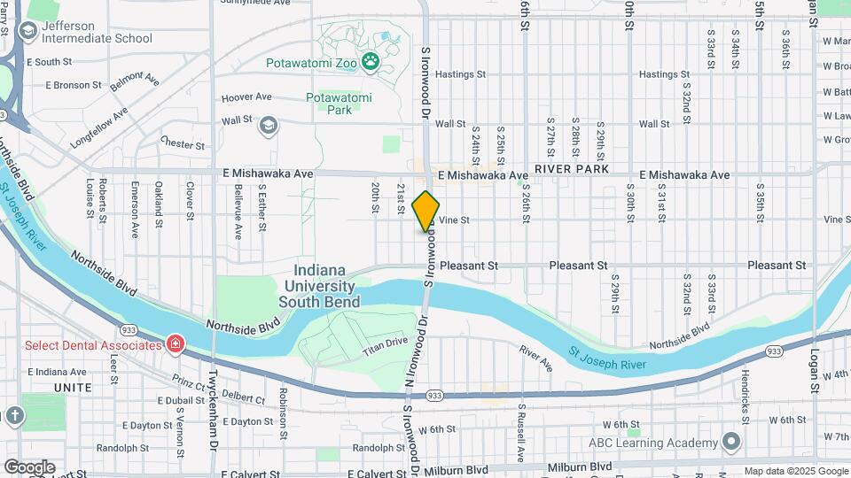 1019 S Ironwood Dr Map and Location Details