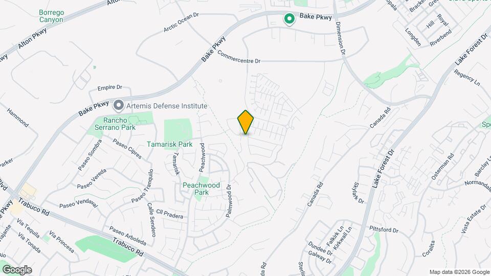 551 Serrano Summit Dr Map and Location Details