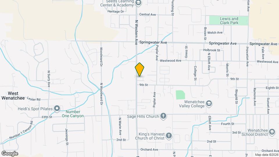 909 N Western Ave Map and Location Details