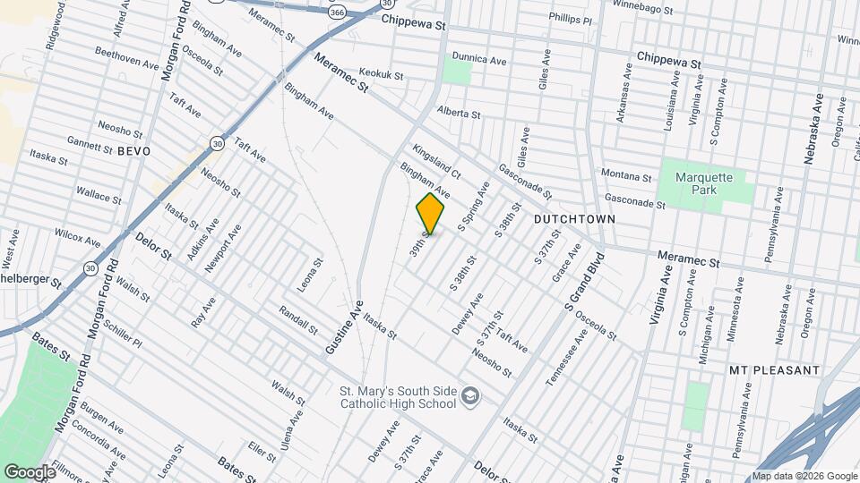 4424 S 39th St Map and Location Details