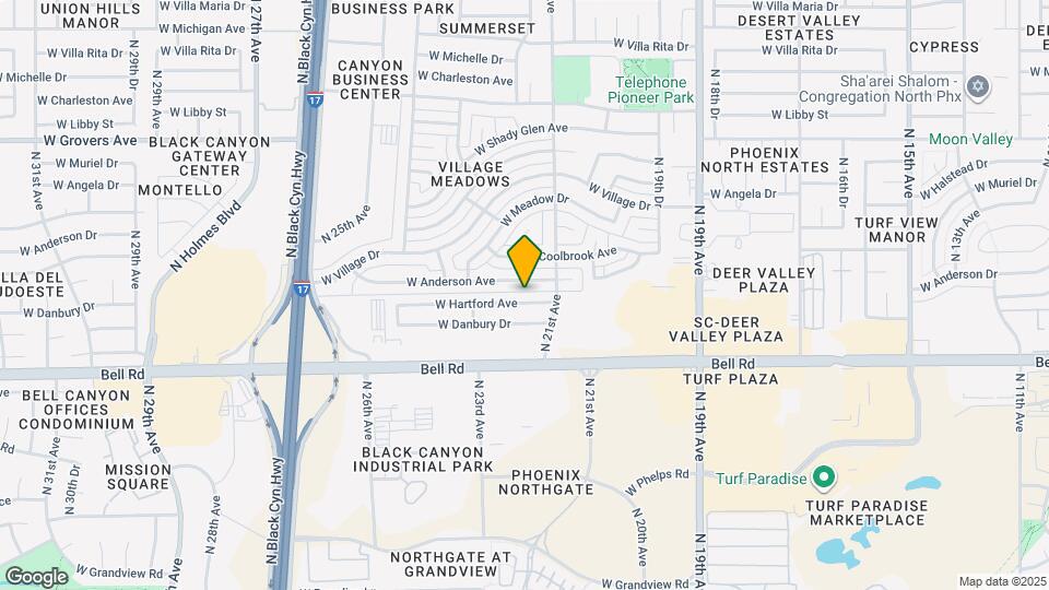 2128 W Hartford Ave Mapa y Detalles de la Ubicación